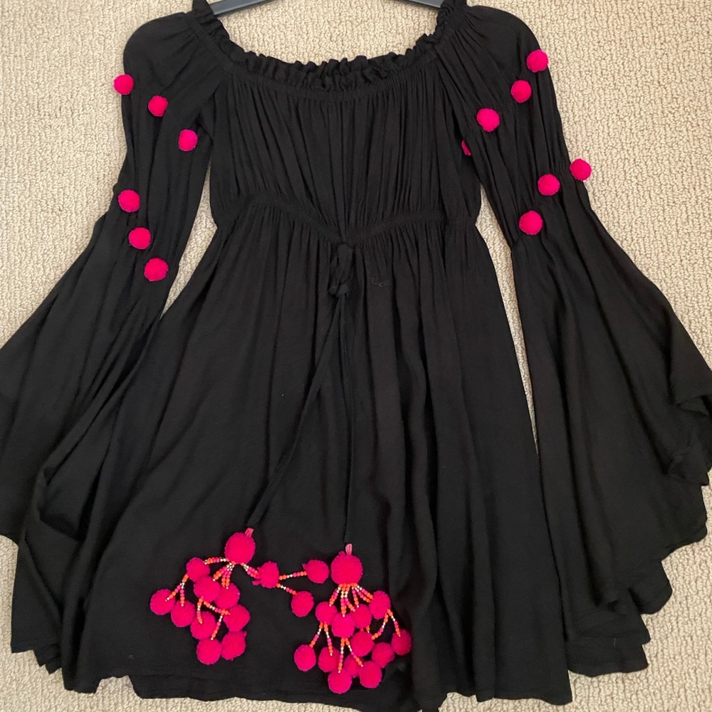 Sundress black dress/coverup